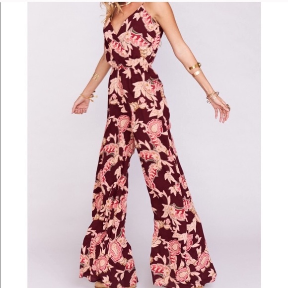 Show Me Your MuMu Pants - NEW Show Me Your Mumu Jagger Vino Floral Jumpsuit